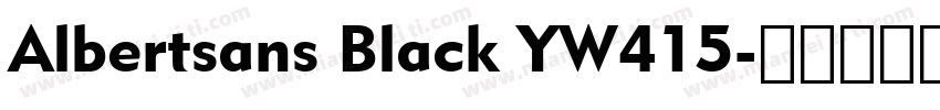 Albertsans Black YW415字体转换